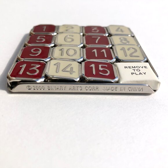 vintage Fifteen Puzzle Stainless Steel Handy Case Instruction Book 019275049003 - Picture 9 of 10